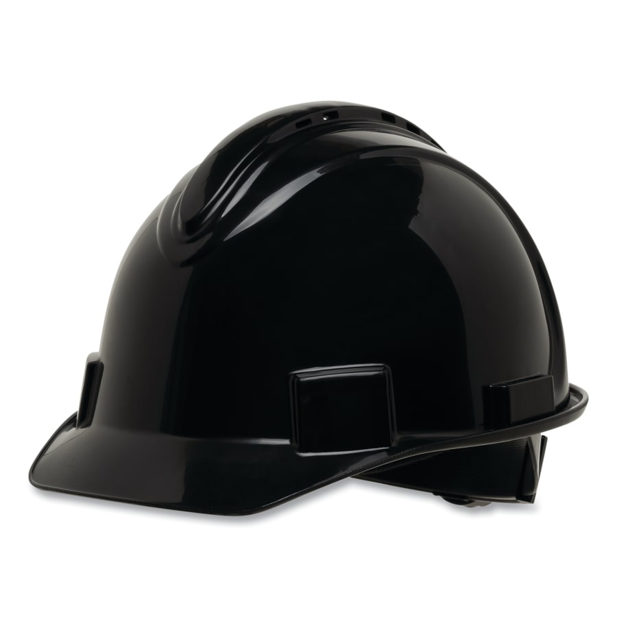 CAP SAFETY BLACK VENTED 4PT  SUSPENSION