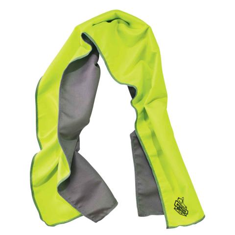 COOLING TOWEL MICROFIBER LIME  10&quot; X 40&quot;