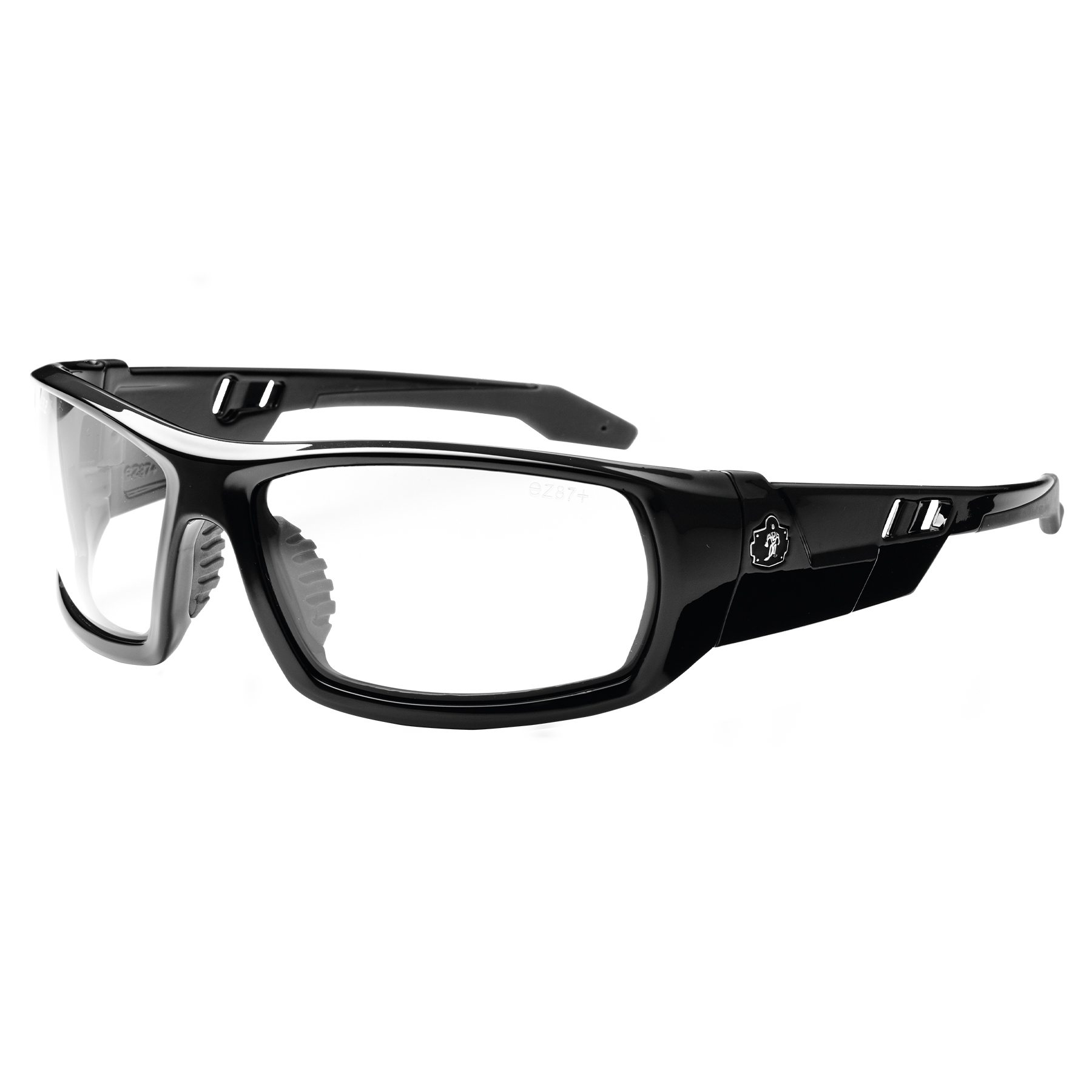 GLASSES SAFETY SKULLERZ ODIN  CLEAR LENS/BLACK FRAME