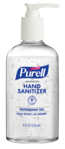 8-OZ. PURELL INSTANT HAND SANITIZER W/PU