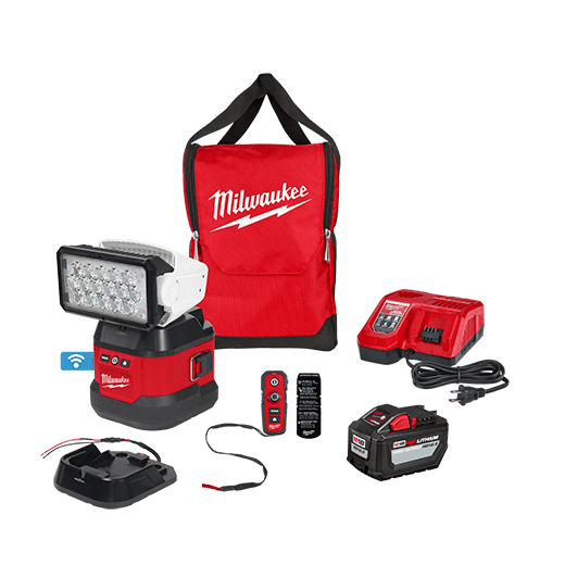 M18 UTILITY REMOTE CONTROL  SEARCH LIGHT W/ PORTABLE BASE