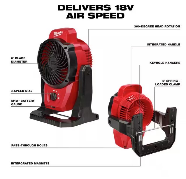M12 MOUNTING FAN TOOL ONLY