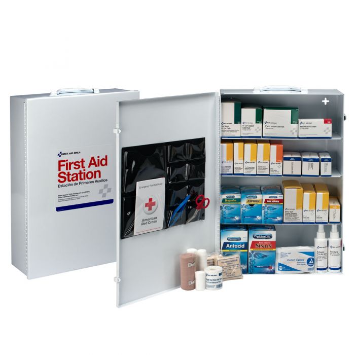 FOUR SHELF FIRST AID STATION