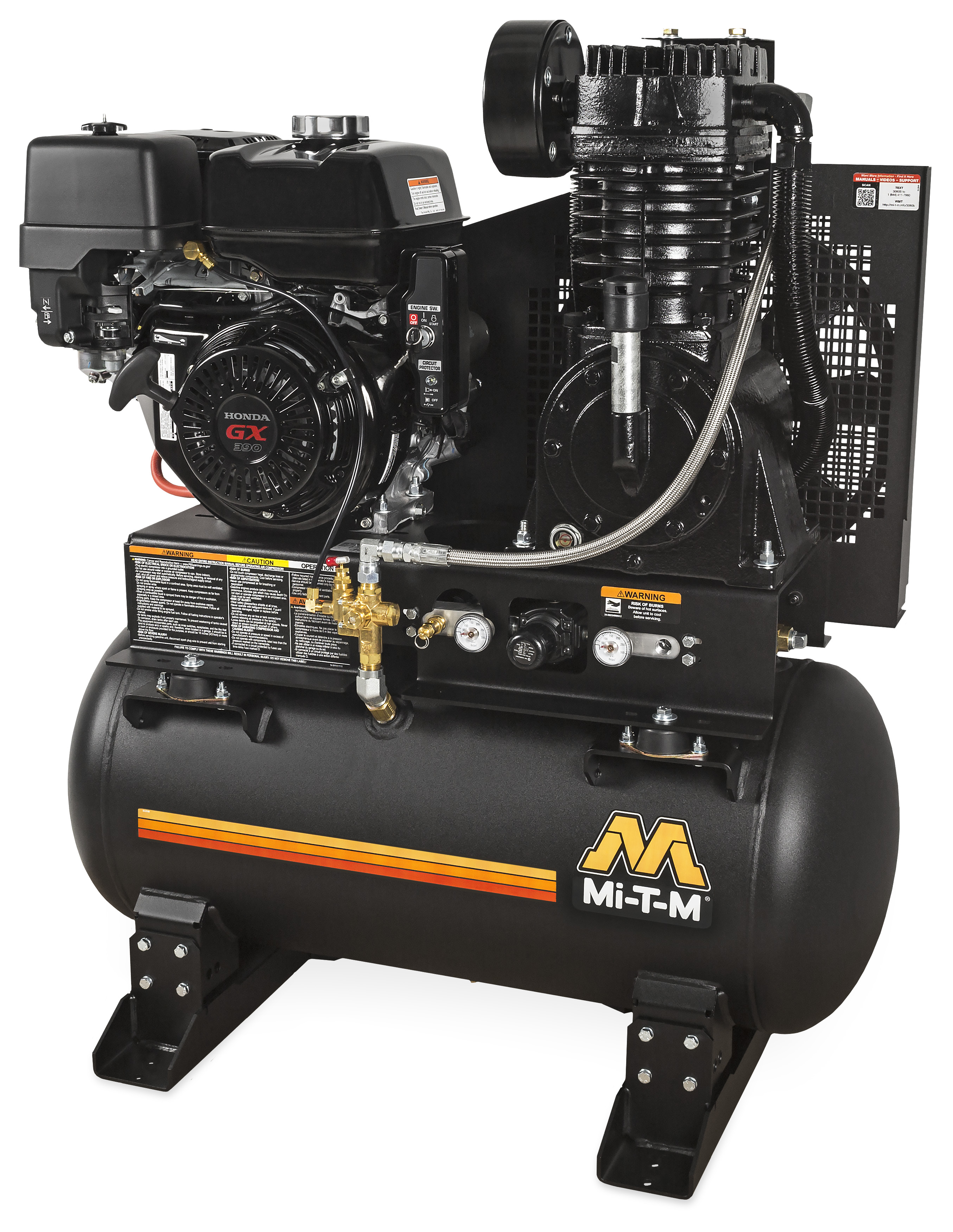 COMPRESSOR 30GAL MI-T-M W/  HONDA MOTOR