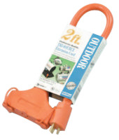 CORD EXTENSION 2FT 12AWG 600V  3-WAY
