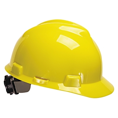 CAP VGARD SAFETY YELLOW W/  RATCH SUSP