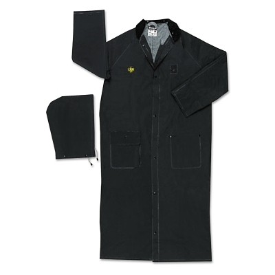 RAINCOAT FR 60IN BLK 3XL