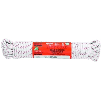 SASH CORD #12 X 100&#39; COTTON  CORE, 600lb CAPACITY