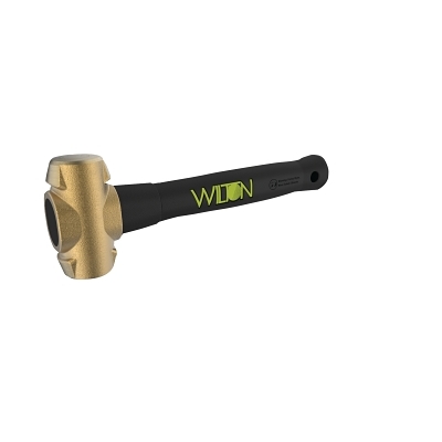 HAMMER BRASS 8LB W/16&quot; HANDLE